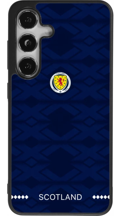Samsung Galaxy S25 Case Hülle - Silikon schwarz Schottland 2026 personalisierbares Fussballtrikot