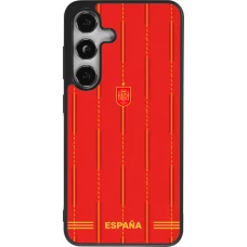 Samsung Galaxy S25 Case Hülle - Silikon schwarz Spanien 2026 personalisierbares Fussballtrikot