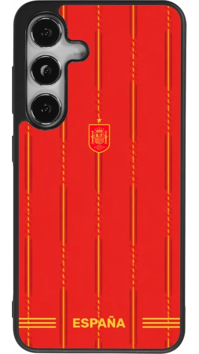 Samsung Galaxy S25 Case Hülle - Silikon schwarz Spanien 2026 personalisierbares Fussballtrikot