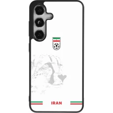 Samsung Galaxy S25 Case Hülle - Silikon schwarz Iran 2026 personalisierbares Fussballtrikot