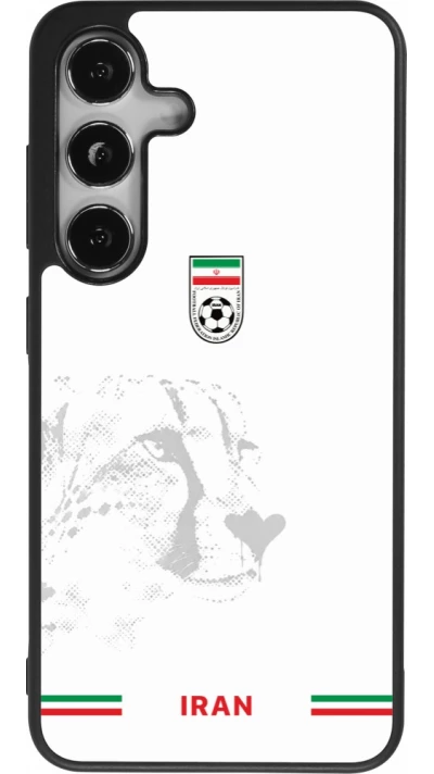 Samsung Galaxy S25 Case Hülle - Silikon schwarz Iran 2026 personalisierbares Fussballtrikot