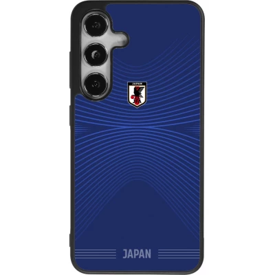 Coque Samsung Galaxy S25 - Silicone rigide noir Maillot de football Japon 2026 personnalisable