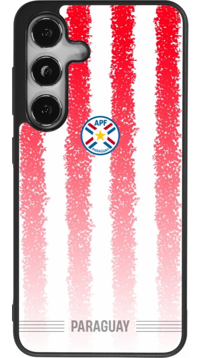 Samsung Galaxy S25 Case Hülle - Silikon schwarz Paraguay 2026 personalisierbares Fussballtrikot