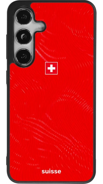 Samsung Galaxy S25 Case Hülle - Silikon schwarz Schweiz 2026 personalisierbares Fussballtrikot