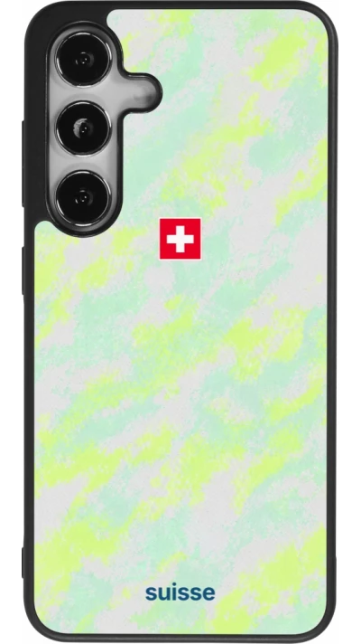 Samsung Galaxy S25 Case Hülle - Silikon schwarz Schweiz Away 2026 personalisierbares Fussballtrikot