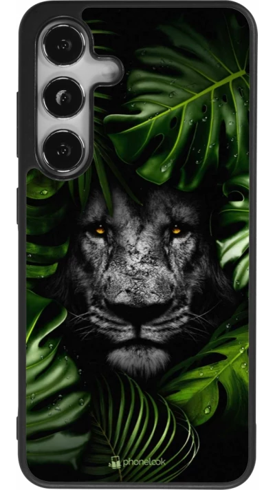 Samsung Galaxy S25 Case Hülle - Silikon schwarz Forest Lion