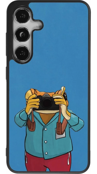 Samsung Galaxy S25 Case Hülle - Silikon schwarz Frog with camera DTMF
