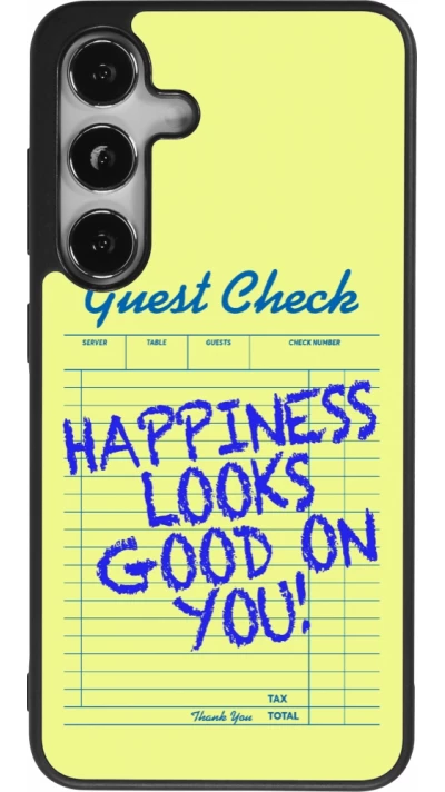 Samsung Galaxy S25 Case Hülle - Silikon schwarz Guest check 2026