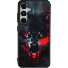 Coque Samsung Galaxy S25 - Silicone rigide noir Halloween 2024 mad werewolf