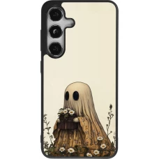 Samsung Galaxy S25 Case Hülle - Silikon schwarz Halloween 2025 Ghost gardener