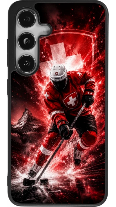 Samsung Galaxy S25 Case Hülle - Silikon schwarz Hockey World Championship Player