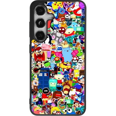 Samsung Galaxy S25 Case Hülle - Silikon schwarz Mixed cartoons