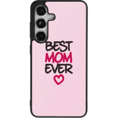 Samsung Galaxy S25 Case Hülle - Silikon schwarz Mom 2023 best Mom ever pink