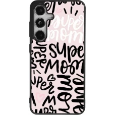 Samsung Galaxy S25 Case Hülle - Silikon schwarz Mom 2024 Super mom
