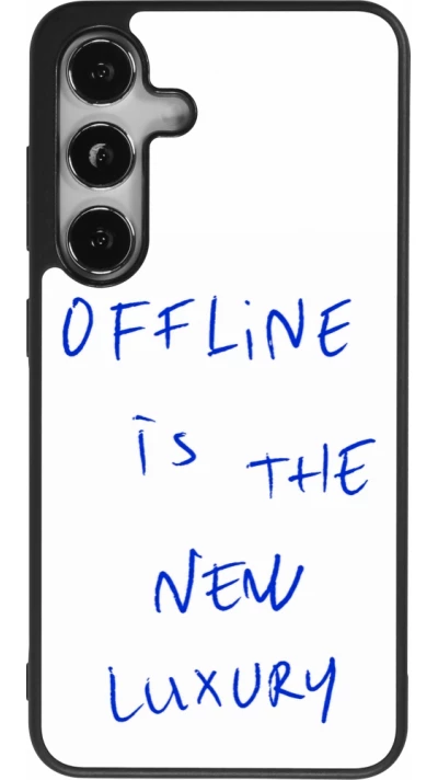 Samsung Galaxy S25 Case Hülle - Silikon schwarz Offline is the new luxury