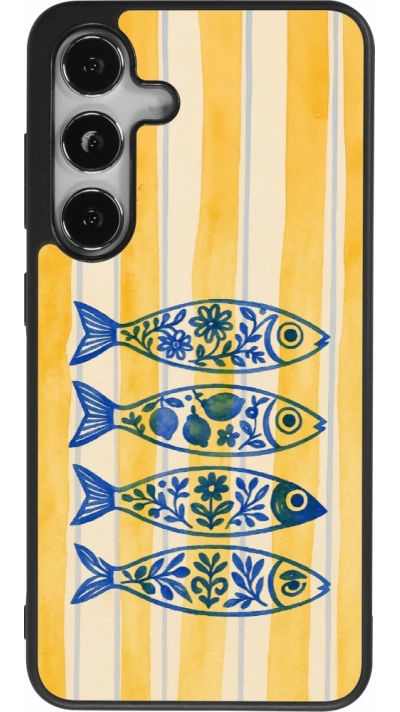 Samsung Galaxy S25 Case Hülle - Silikon schwarz Portuguese fish 2026