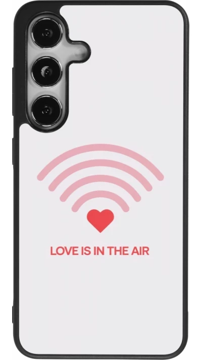 Samsung Galaxy S25 Case Hülle - Silikon schwarz Saint Valentines Day 26 Love is in the air