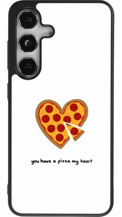 Samsung Galaxy S25 Case Hülle - Silikon schwarz Saint Valentines Day 26 You have my pizza heart