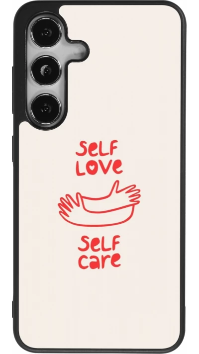 Samsung Galaxy S25 Case Hülle - Silikon schwarz Saint Valentines Day 26 Self love self care