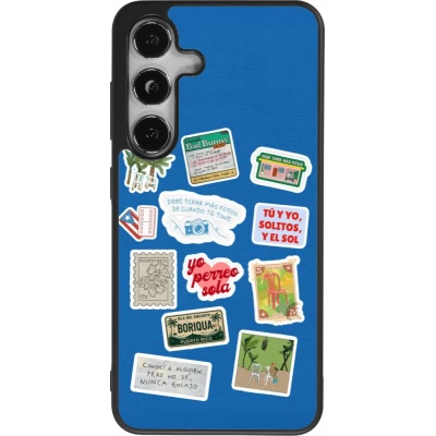 Coque Samsung Galaxy S25 - Silicone rigide noir Seals of the Dominican Republic DTMF
