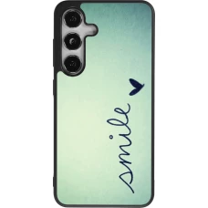 Coque Samsung Galaxy S25 - Silicone rigide noir Smile