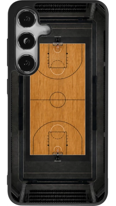 Coque Samsung Galaxy S25 - Silicone rigide noir Sports 2026 Basketball