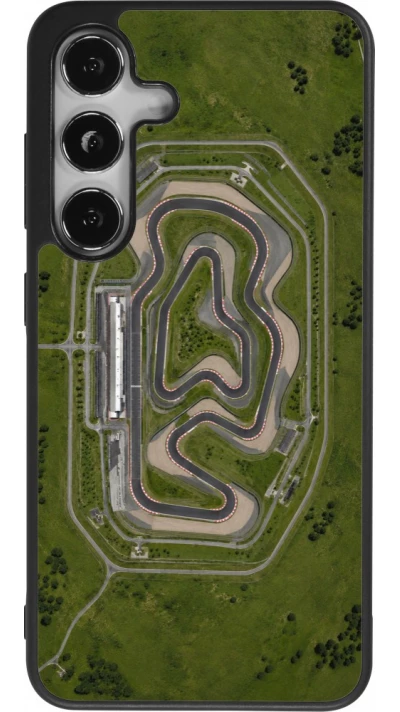 Coque Samsung Galaxy S25 - Silicone rigide noir Sports 2026 Circuit