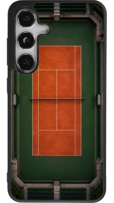 Coque Samsung Galaxy S25 - Silicone rigide noir Sports 2026 Tennis