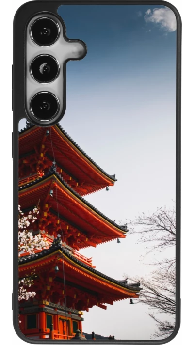 Coque Samsung Galaxy S25 - Silicone rigide noir Spring 23 Japan