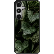 Coque Samsung Galaxy S25 - Silicone rigide noir Spring 23 fresh plants
