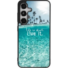 Coque Samsung Galaxy S25 - Silicone rigide noir Summer 18 24