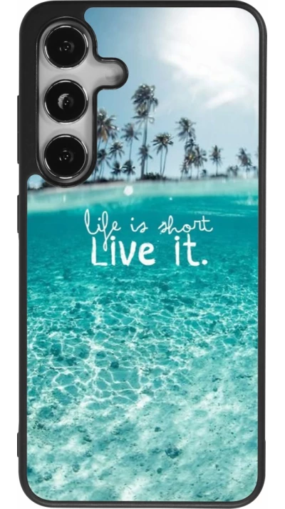 Coque Samsung Galaxy S25 - Silicone rigide noir Summer 18 24