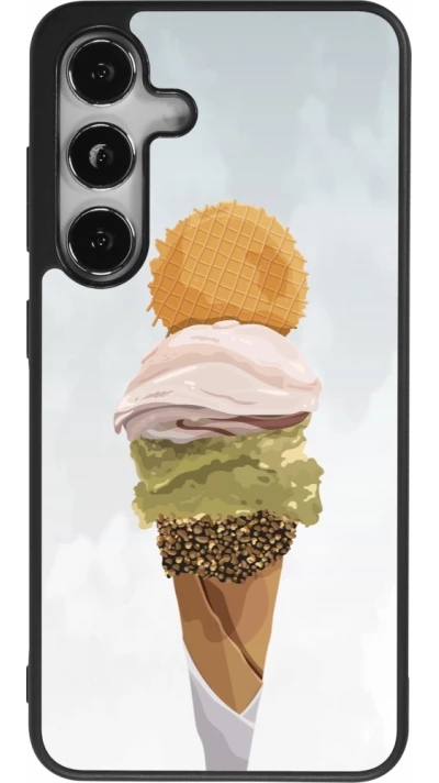 Coque Samsung Galaxy S25 - Silicone rigide noir Summer 2025 Cornet