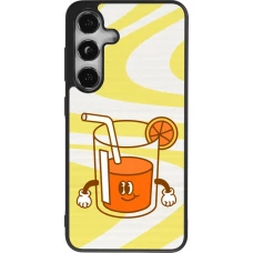 Samsung Galaxy S25 Case Hülle - Silikon schwarz Summer drink 2026