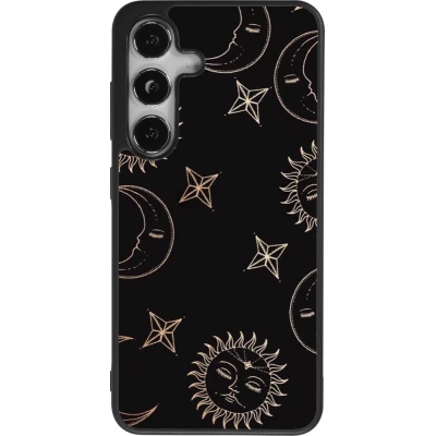Coque Samsung Galaxy S25 - Silicone rigide noir Suns and Moons