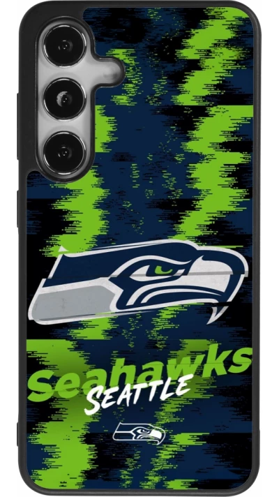 Coque Samsung Galaxy S25 - Silicone rigide noir Super Bowl 26 Seattle 2