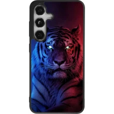 Samsung Galaxy S25 Case Hülle - Silikon schwarz Tiger Blue Red