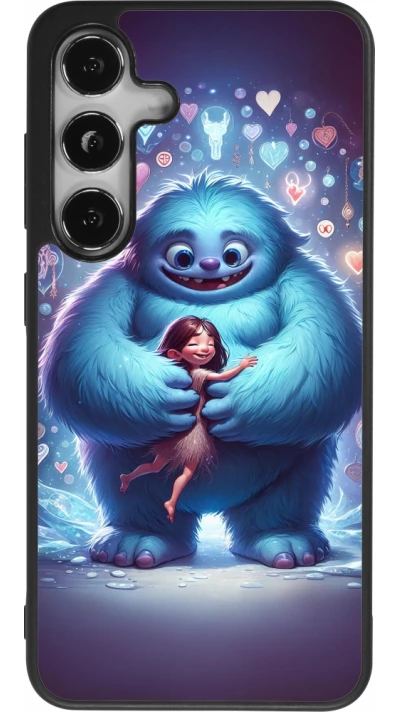 Coque Samsung Galaxy S25 - Silicone rigide noir Valentine 2024 Fluffy Love