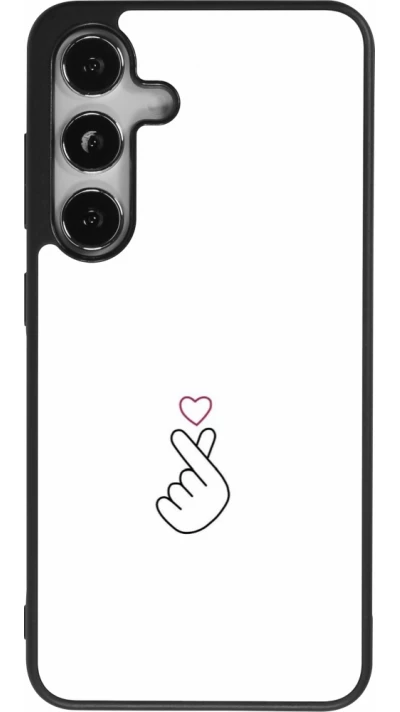 Coque Samsung Galaxy S25 - Silicone rigide noir Valentine 2024 heat by Millennials