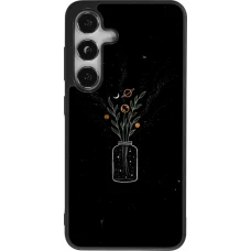 Coque Samsung Galaxy S25 - Silicone rigide noir Vase black