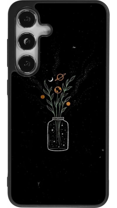 Coque Samsung Galaxy S25 - Silicone rigide noir Vase black