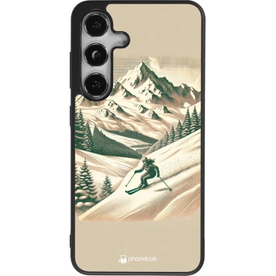 Samsung Galaxy S25 Case Hülle - Silikon schwarz Vintage Skiberg