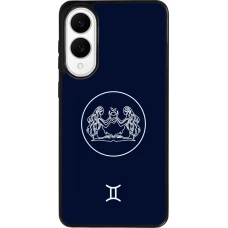 Coque Samsung Galaxy S25 Edge - Silicone rigide noir Astrologie Gémeaux