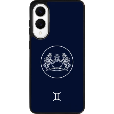 Coque Samsung Galaxy S25 Edge - Silicone rigide noir Astrologie Gémeaux