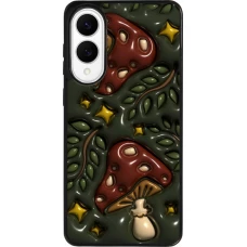 Samsung Galaxy S25 Edge Case Hülle - Silikon schwarz Autumn 26 3D mushrooms