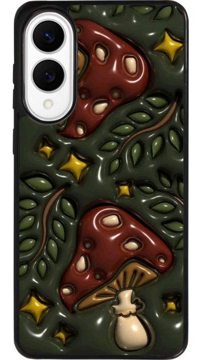 Coque Samsung Galaxy S25 Edge - Silicone rigide noir Autumn 26 3D mushrooms