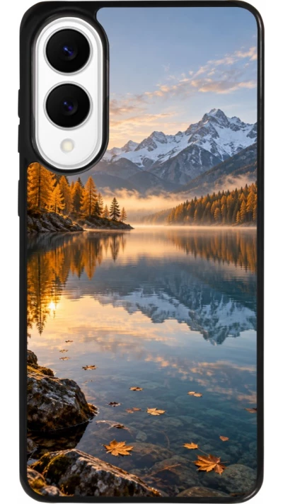 Coque Samsung Galaxy S25 Edge - Silicone rigide noir Autumn 26 Autumn lake