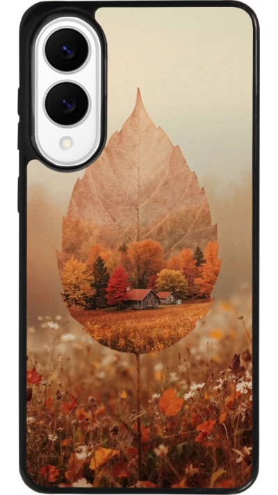 Coque Samsung Galaxy S25 Edge - Silicone rigide noir Autumn 26 Autumn leaf