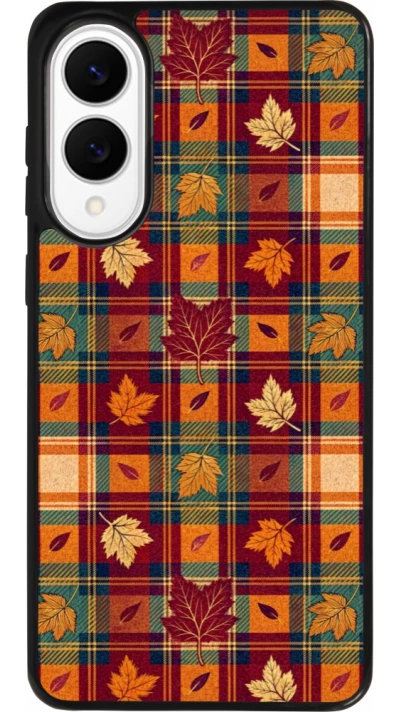 Coque Samsung Galaxy S25 Edge - Silicone rigide noir Autumn 26 Autumn pattern