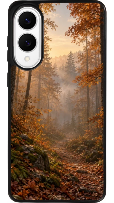Coque Samsung Galaxy S25 Edge - Silicone rigide noir Autumn 26 Autumn walk